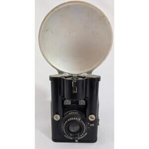 Vintage Kodak Brownie Flash Six-20 Box Camera with Flasholder Attachment - As-Is